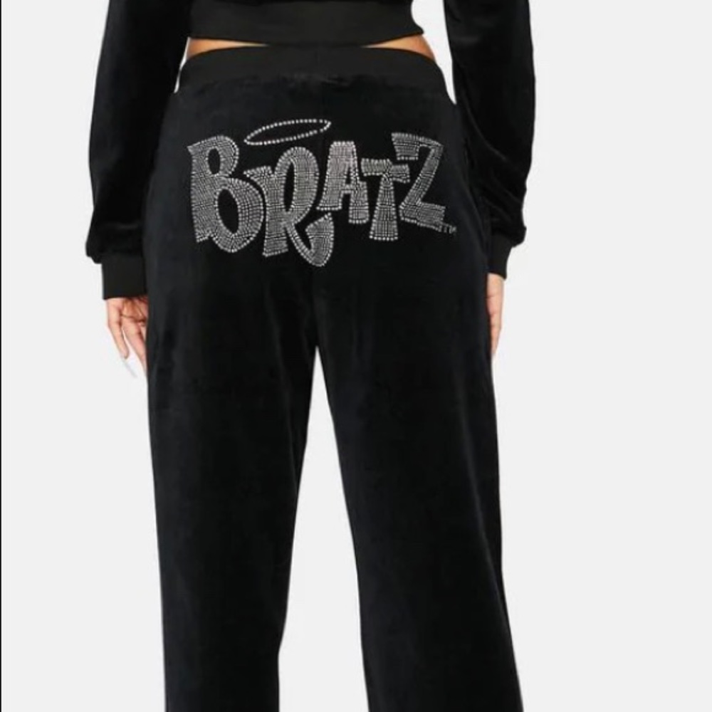 Bratz pants black velour